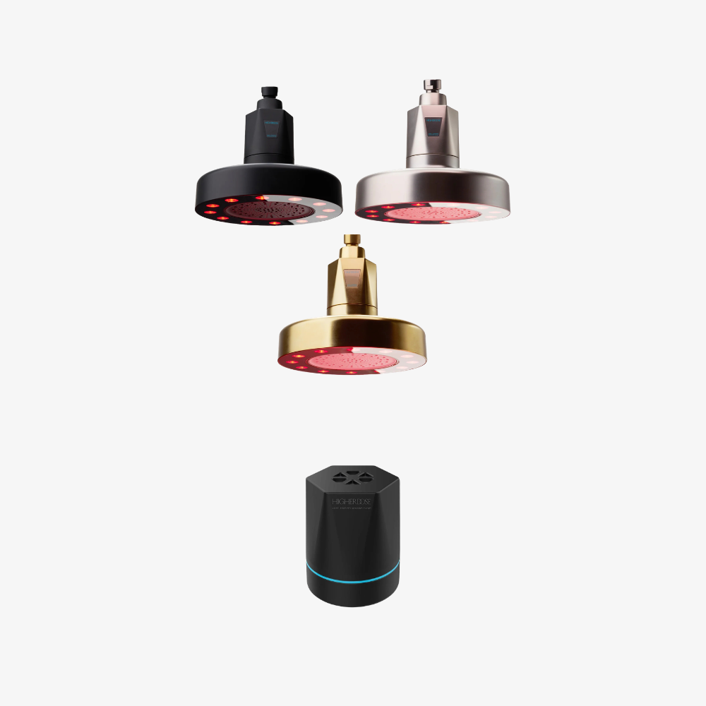 Red Light Shower Filter + 1x Replacement Bundle