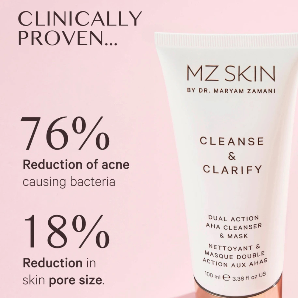 Nettoyant & Masque AHA Double Action Purifiant & Éclaircissant