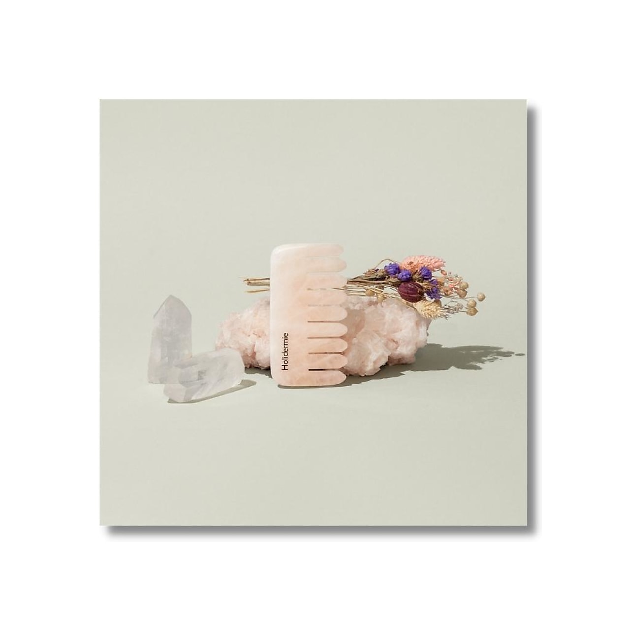 Pink Quartz Scalp Comb