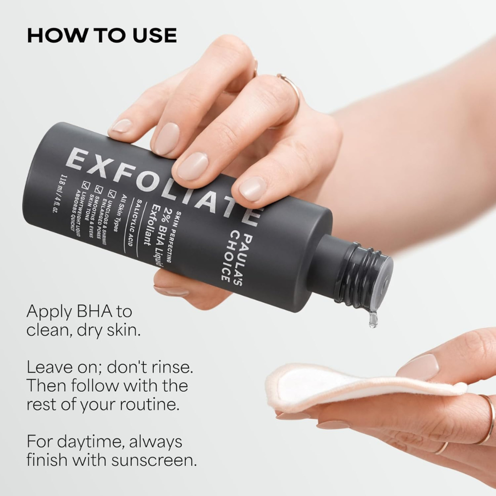 Exfoliant liquide 2 % BHA pour une peau parfaite