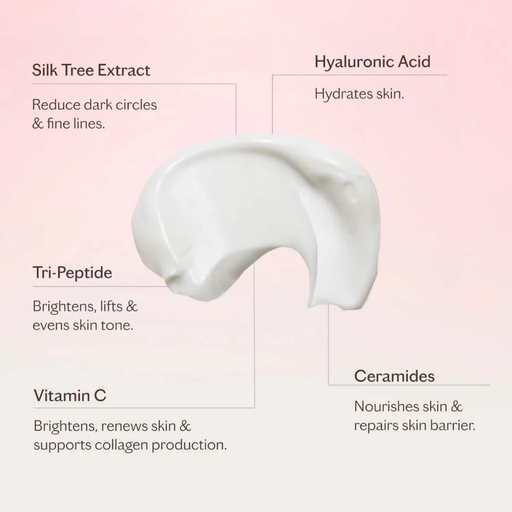 Complexe Éclaircissant Contour des Yeux Hydratant et Lissant à l'Acide Hyaluronique