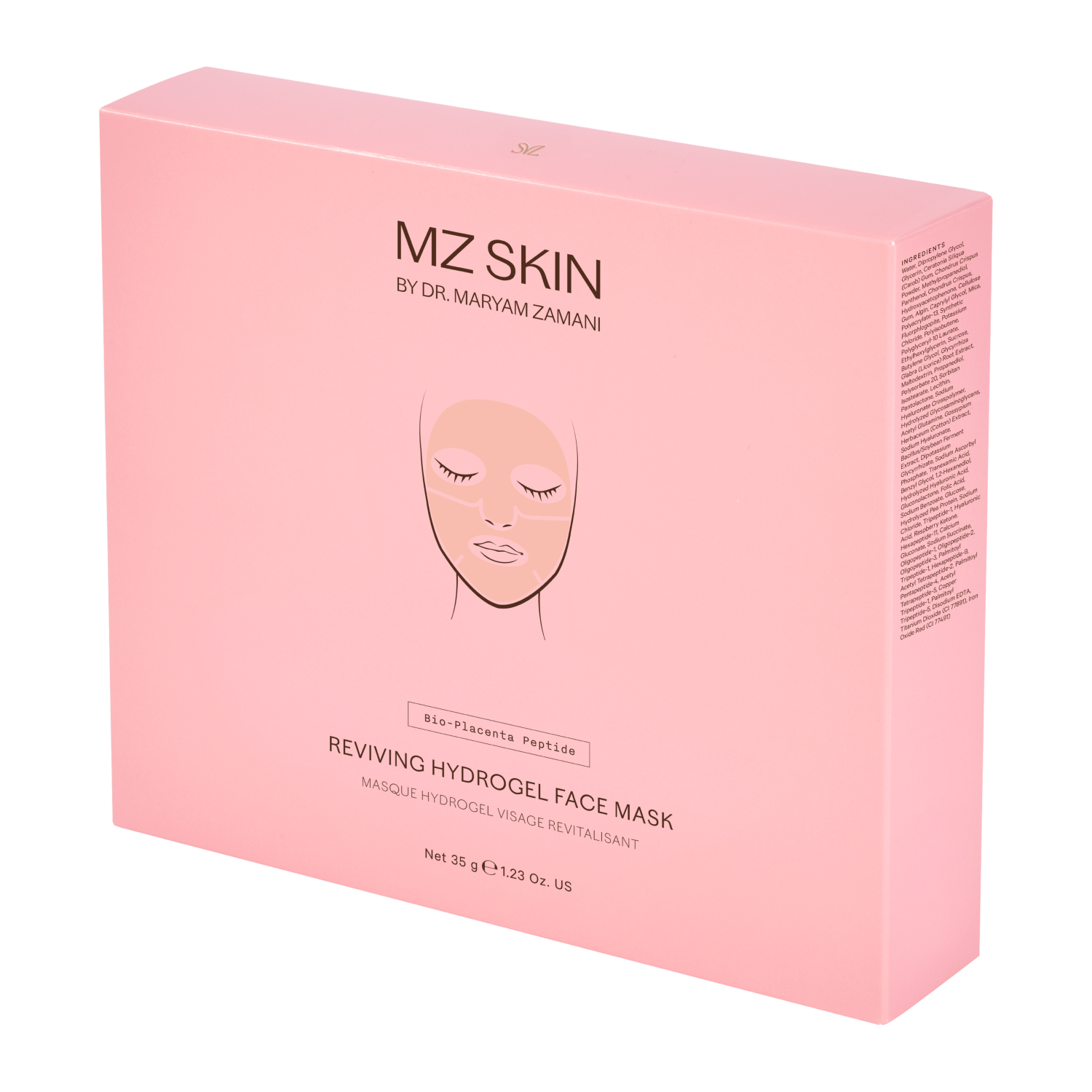 MZ Skin Bio-Placenta Peptide Face Mask box