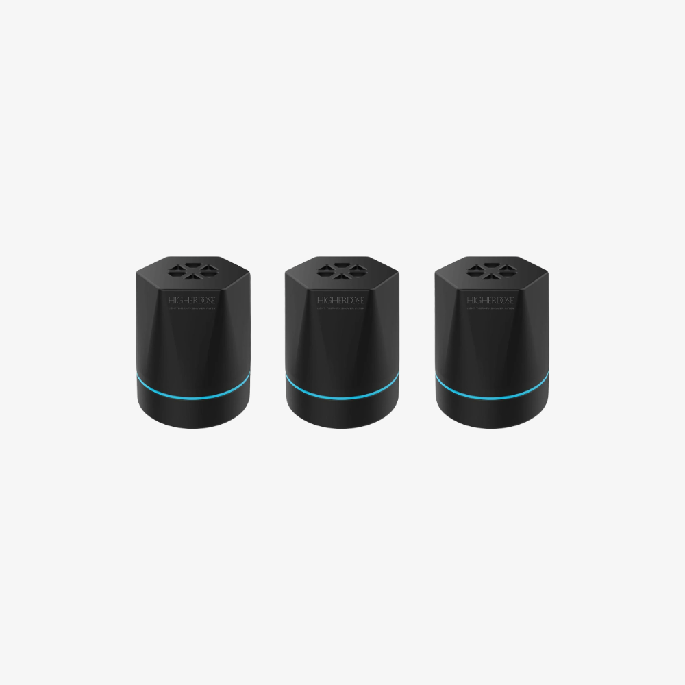 Red Light Shower Filter + 3-Pack Replacement Bundle