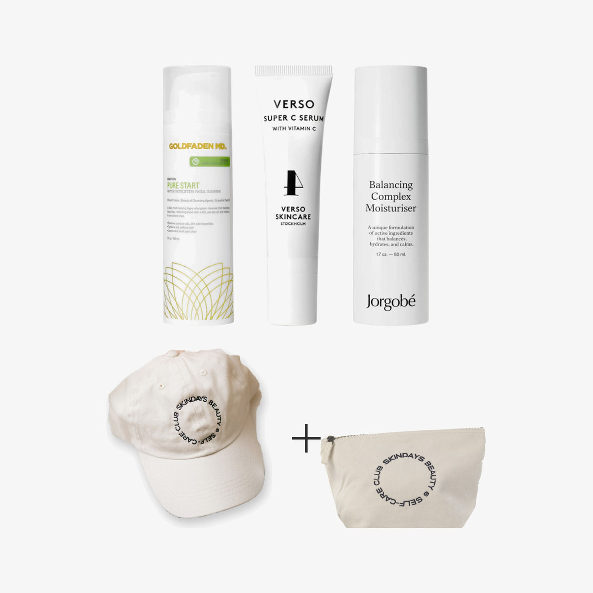 The beginner gift set with a free cap and pouch