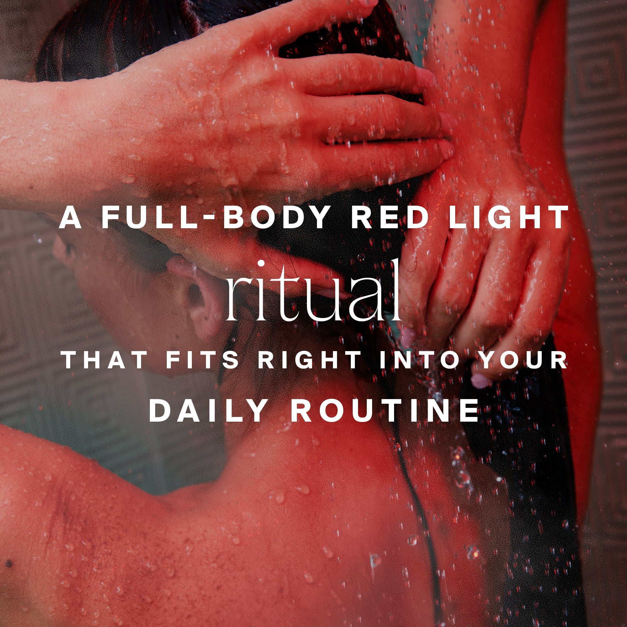 HigherDOSE Red Light Showerhead Filter shower experience