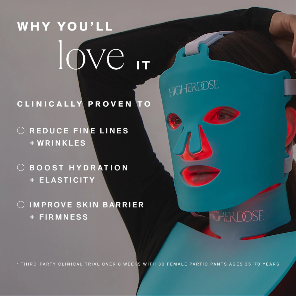 Masque facial à lumière rouge