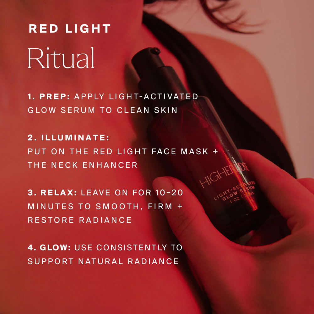 Masque facial à lumière rouge