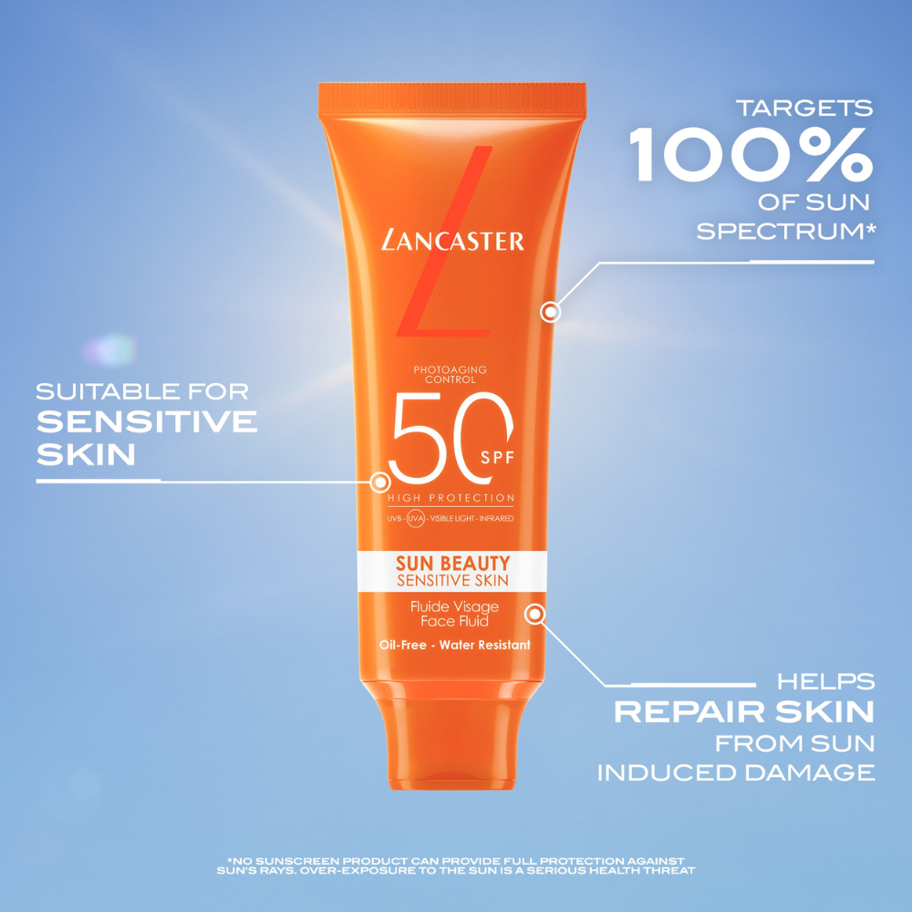 Fluide Visage Haute Protection SPF50 sans Corps Gras Sun Sensitive