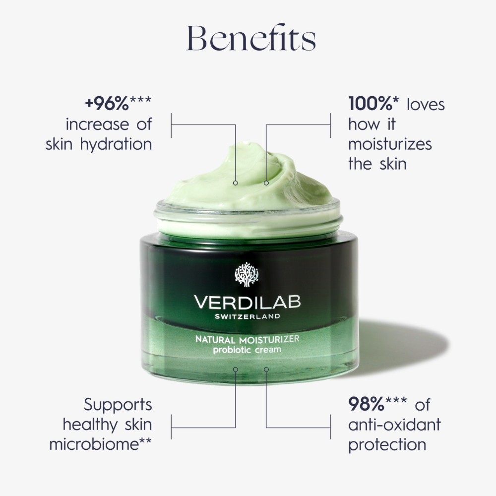 Crème hydratante naturelle probiotique