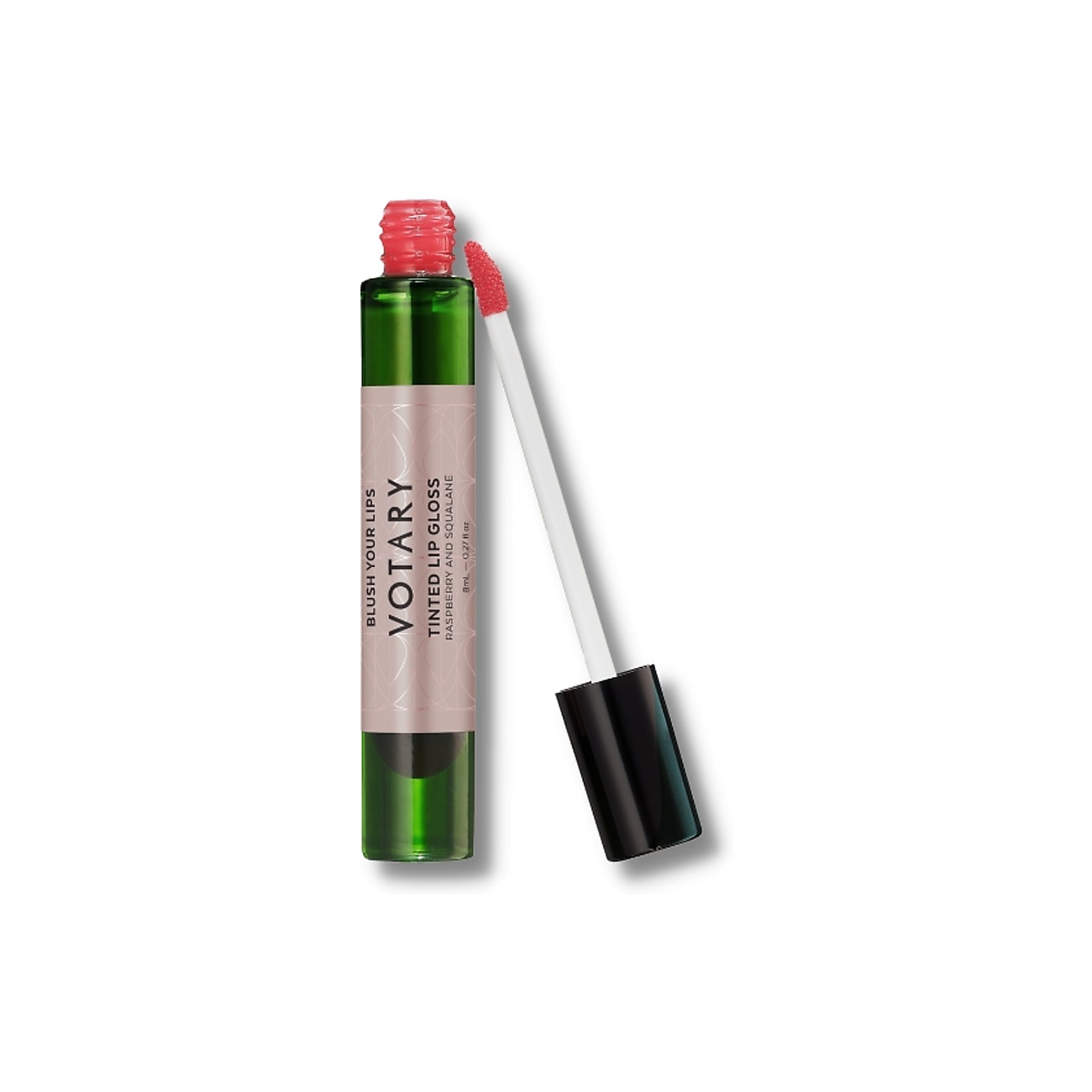 Tinted Lip Gloss, Raspberry and Squalane