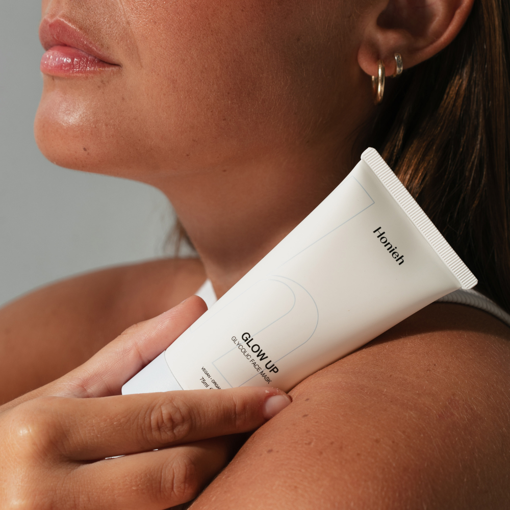 Masque visage coup d'éclat à l'acide glycolique