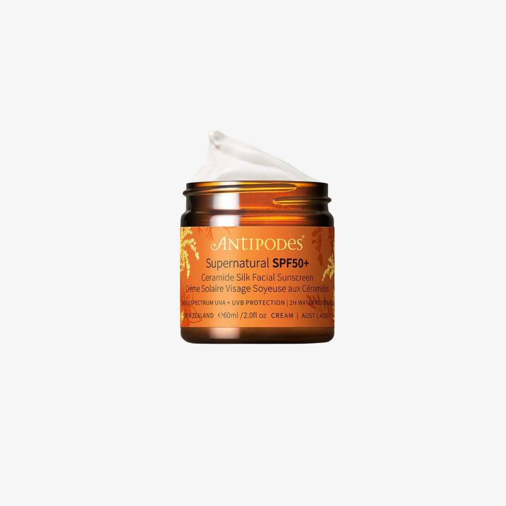 Écran solaire pour le visage Supernatural SPF50+ aux céramides et à la soie