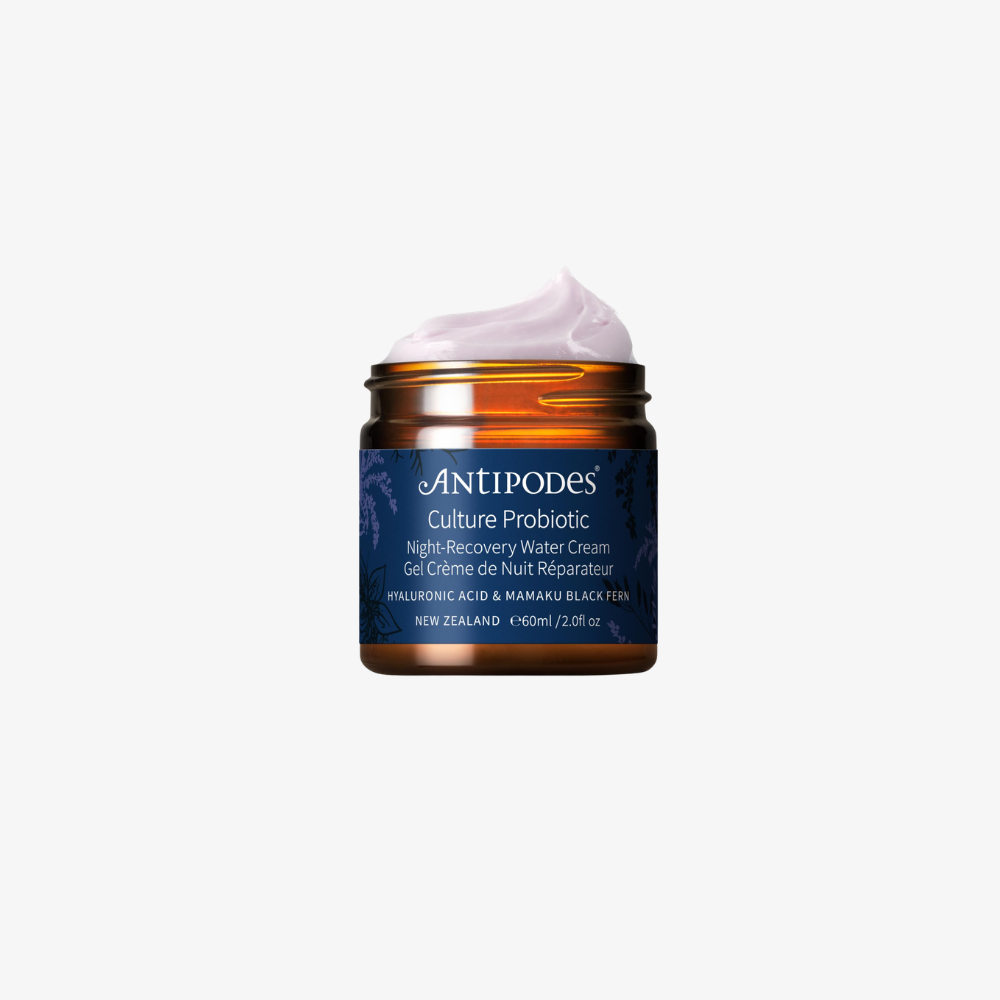 Crème-gel de nuit réparatrice et probiotique Culture