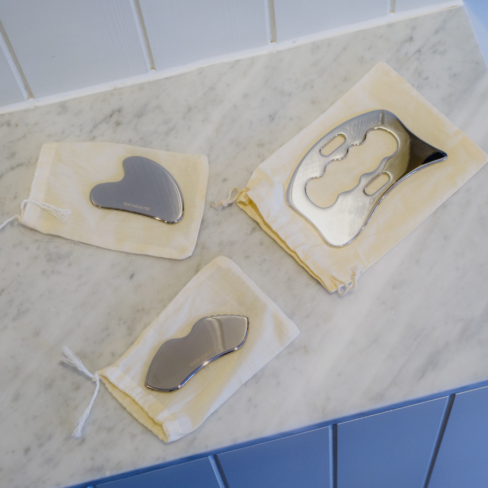Le Lifter - Outil de massage et de modelage Gua Sha en acier Skindays