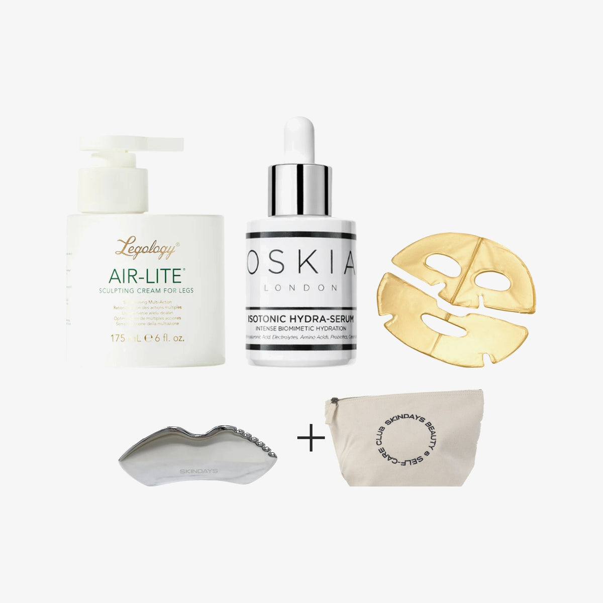 The frequent flyer gift set with a free gua sha and pouch