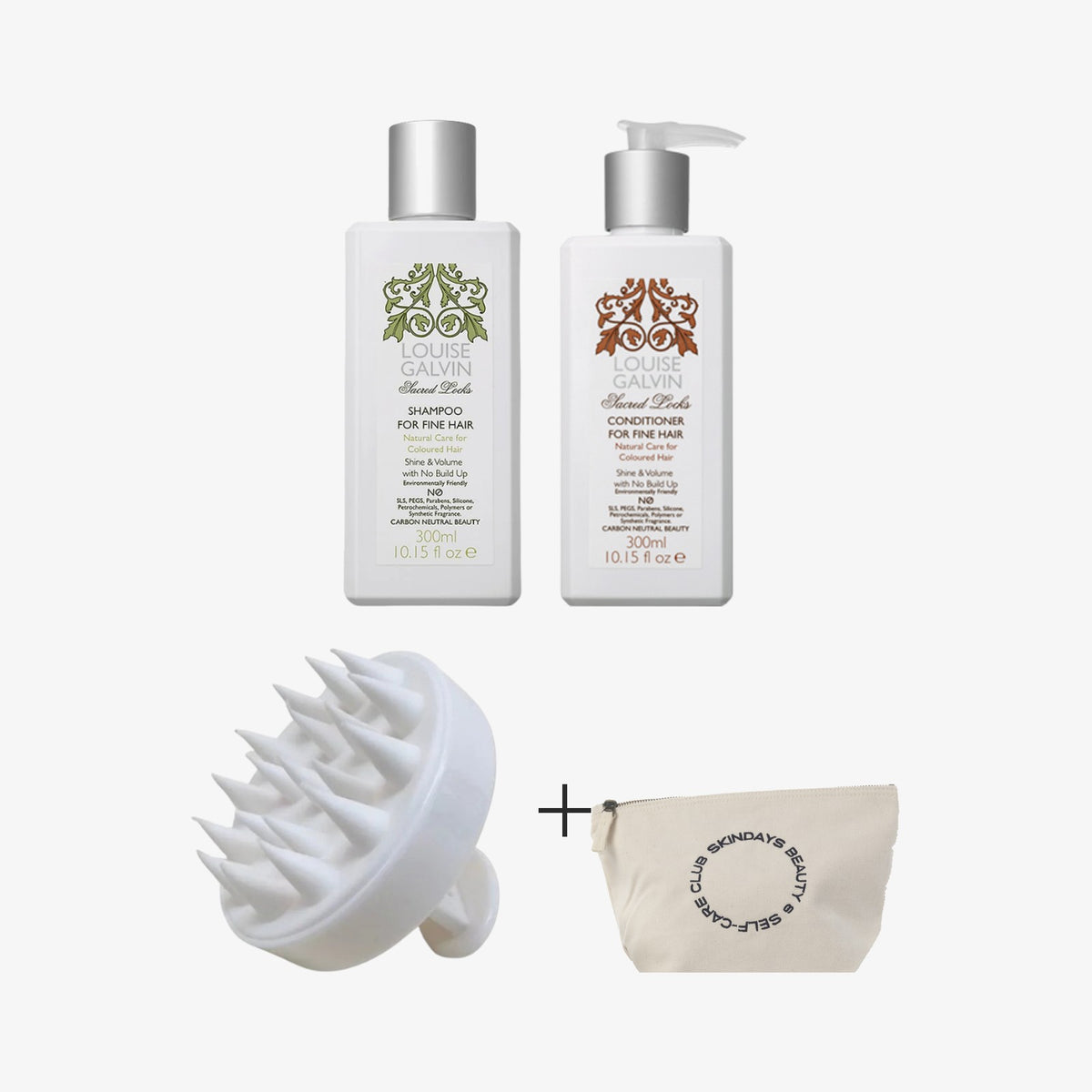 Hair day gift set with a free scalp brush and pouch